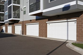 Tuck-under garages at cypress court